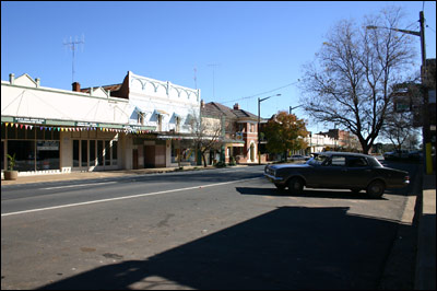 the main street, the Newell Highway