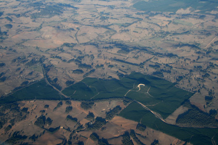 Flying over New South Wales