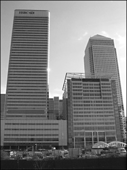 Canary Wharf buildings