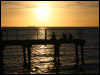 sunset and a pier